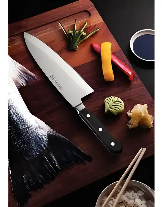 Faca Tramontina 8 Aço Inox Deba Sushi Gold Preto