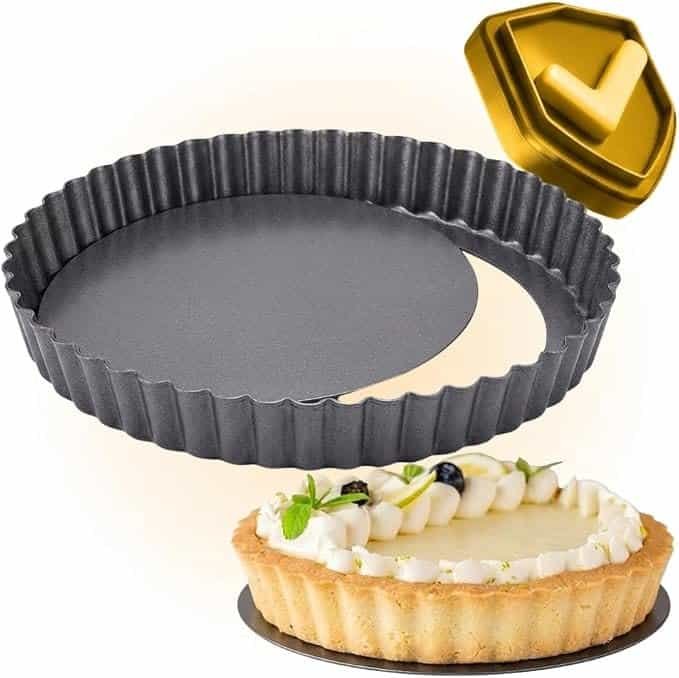 Forma para Torta e Bolo Redonda antiaderente fundo removível desmontável