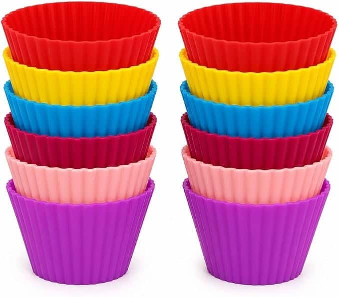 Formas De Silicone Para Cupcake Premium antiaderente reutilizáveis resistentes