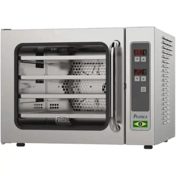 Forno de convecção elétrico inox Prática Miniconv-SV sem vapor profissional
