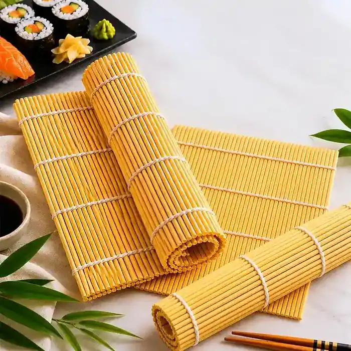 Kit 4 Esteira Sushi Bambu Potistore Enrolar Sudarê