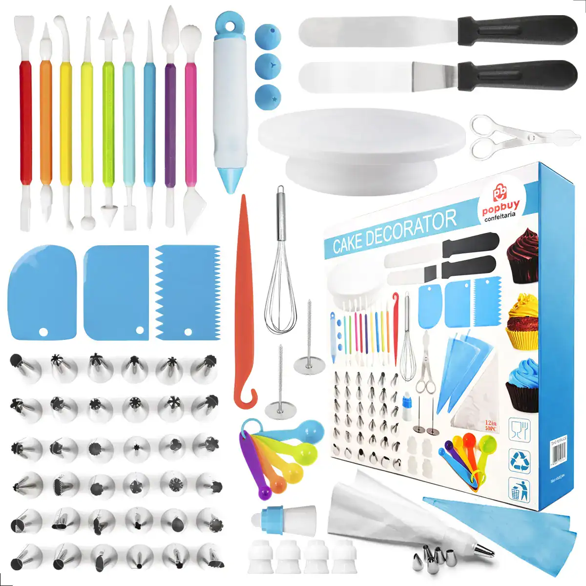 Kit Confeiteiro Bailarina Completo Profissional Com Bicos decoração