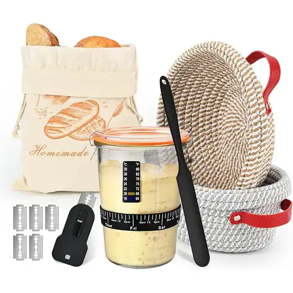 Kit iniciante massa fermentada suprimentos placa magnética marcador reutilizável
