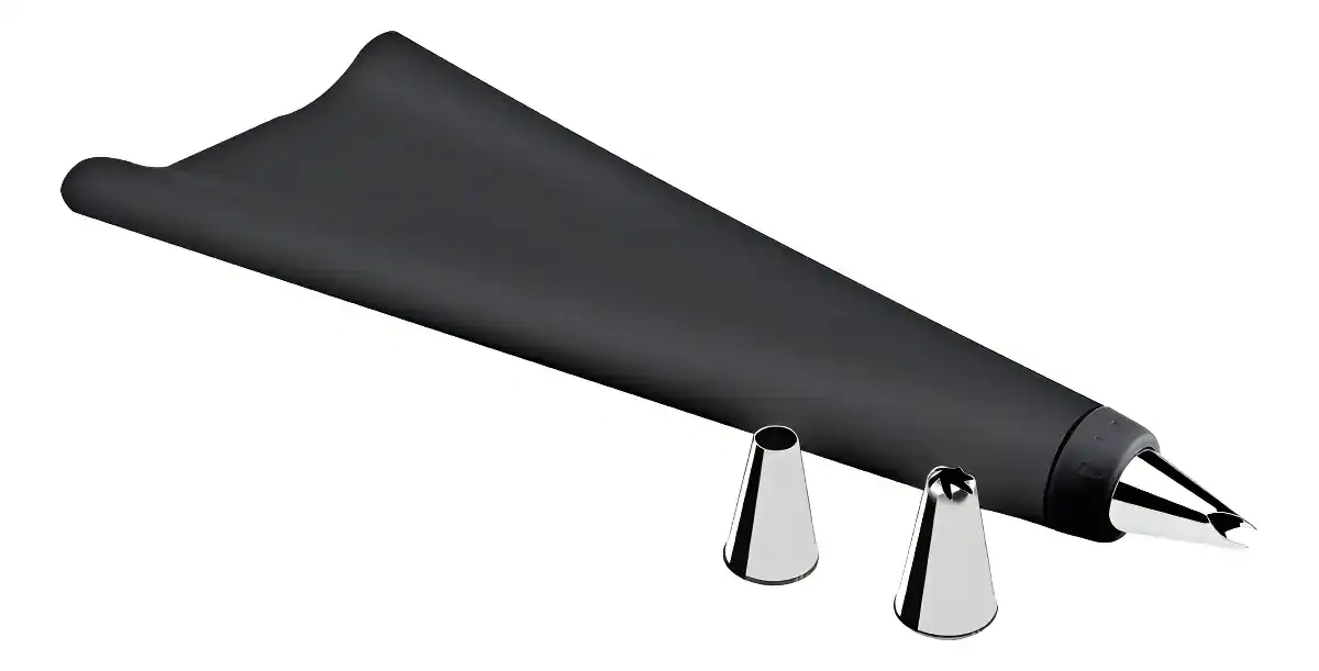Kit Manga e Bicos Tramontina Saco Confeitar Silicone Inox 30cm