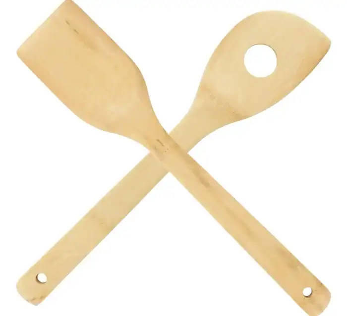 Kit Utensílios Bambu Escumadeira Colher Shamoji