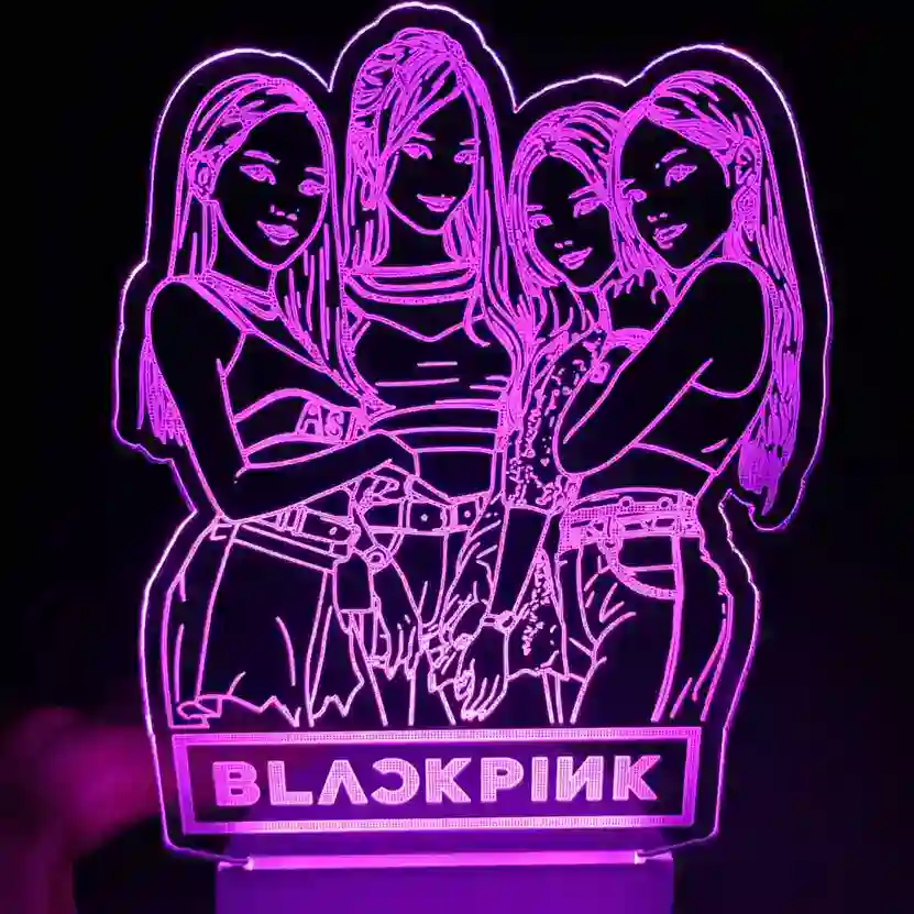 Luminária Blackpink Kpop Silhueta das Integrantes