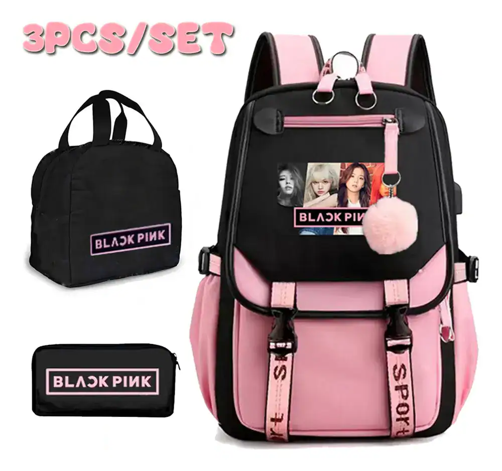 Mochila Perfect Kpop Blackpink Girls Kit 3 Peças
