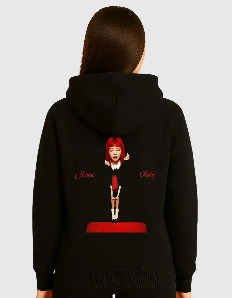 Moletom Jennie Cantora Ruby Album Blackpink Capuz