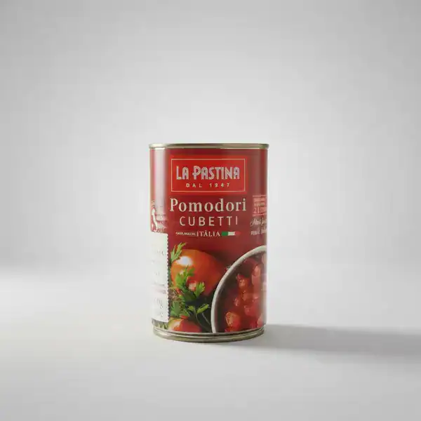 La Pastina Cubeti tomate picado italiano em cubos lata para molhos