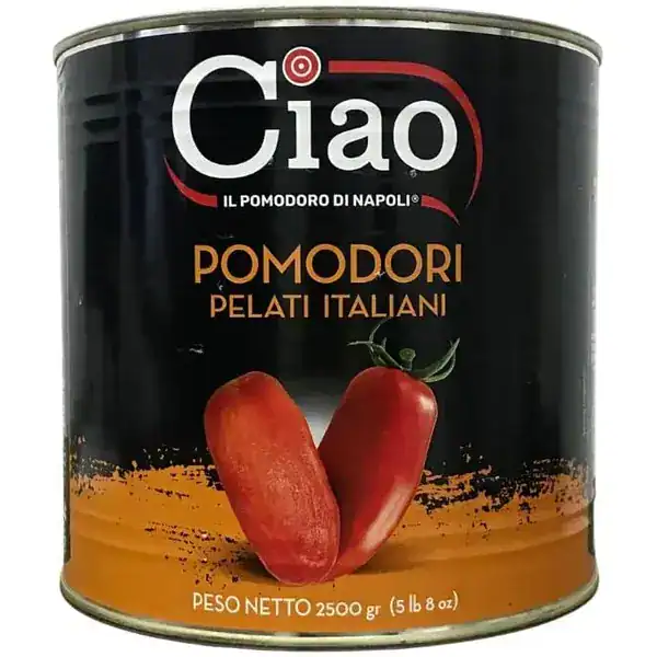 Molho Pelati Ciao tomates pelados italianos lata importada para pizza