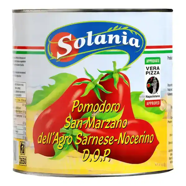 Tomate italiano pelado San Marzano DOP Solania lata 400g