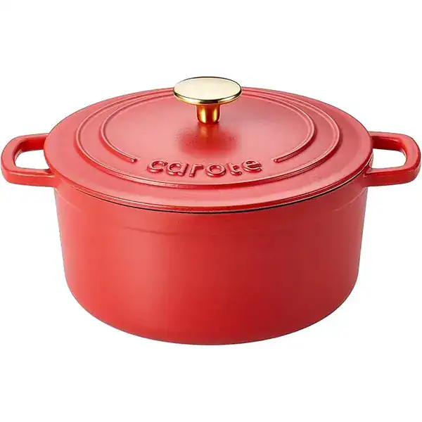 Dutch oven de ferro fundido esmaltado CAROTE com tampa para assar pão