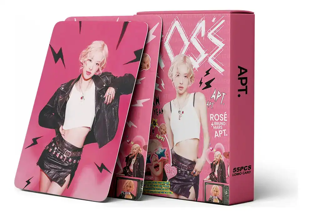 Photocard Rosé APT Bruno Mars Lomo Card 55 Peças