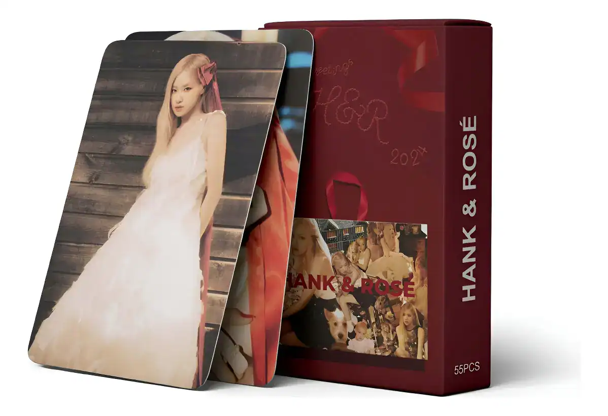 Photocard Kpop Rosé Hank and Rose Blackpink Lomo Card