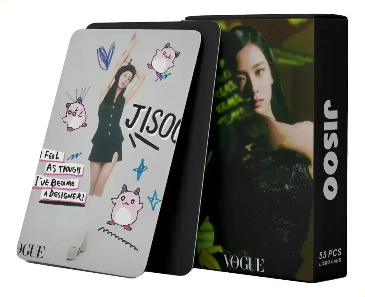 Cartões Fotográficos Jisoo Blackpink Vogue Lomo Card 55 Peças