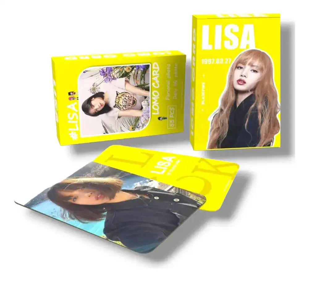 Photocard Kpop Blackpink Lisa Lomo Card Amarelo