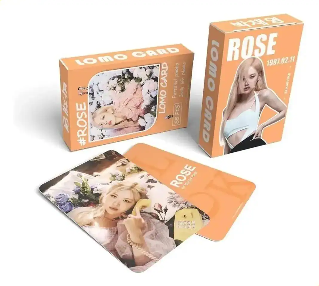 Cartão Fotográfico Kpop Blackpink Rosé Lomo Card 55 Peças