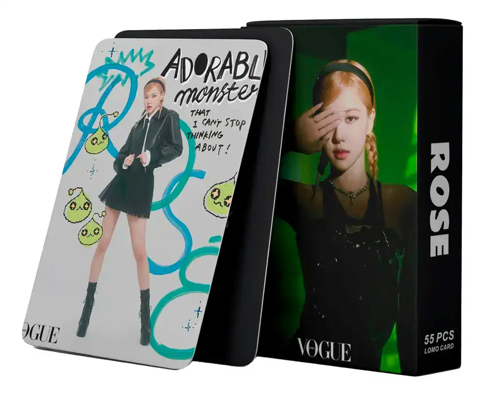Photocard Kpop Blackpink Rosé Vogue Lomo Card