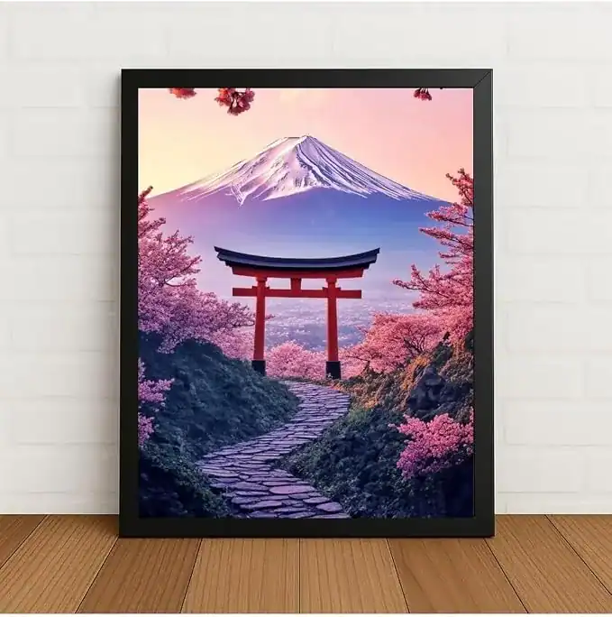 Quadro Decorativo Passagem Para O Monte Fuji