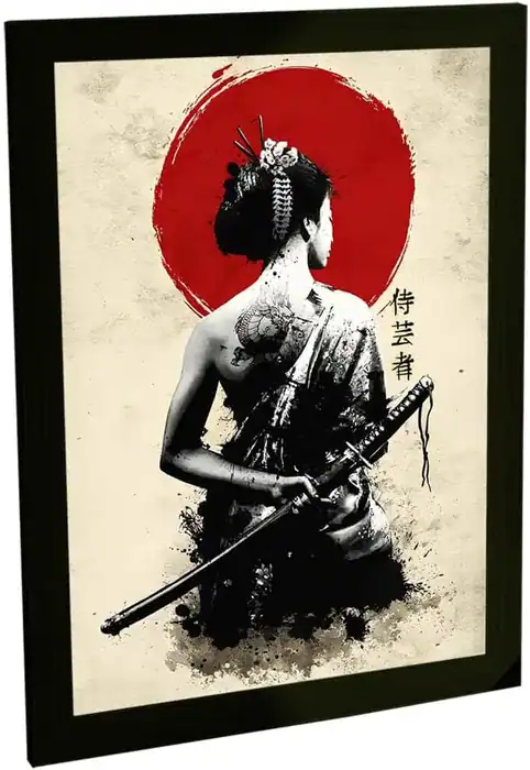 Quadros Decorativos Japão Cultura Japonesa Samurai Gueixa