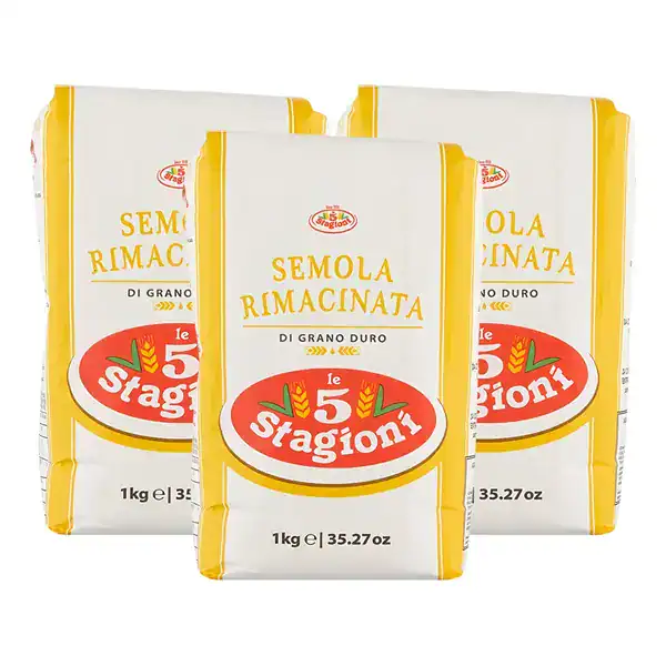 Le 5 Stagioni semola di grano duro 1kg italiana para massa fresca