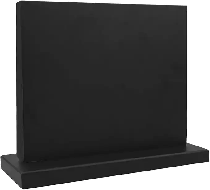Suporte Magnético Facas - Bloco Magnético De Madeira Preto Com Dupla Face