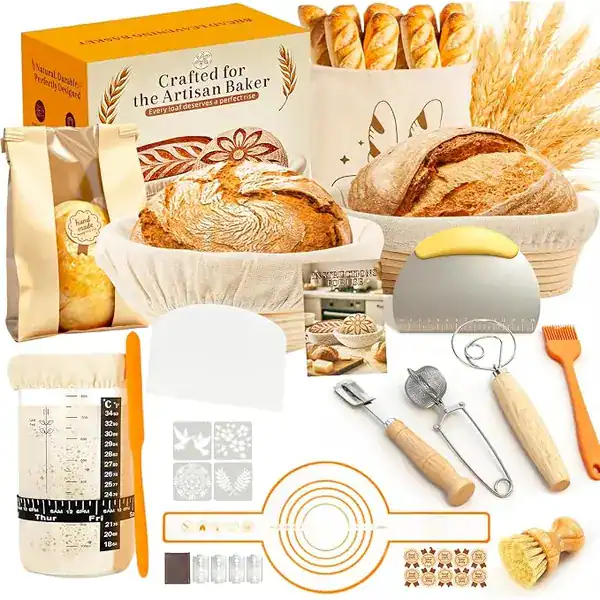 TAOMAND kit inicial massa fermentada suprimentos completos iniciantes sourdough