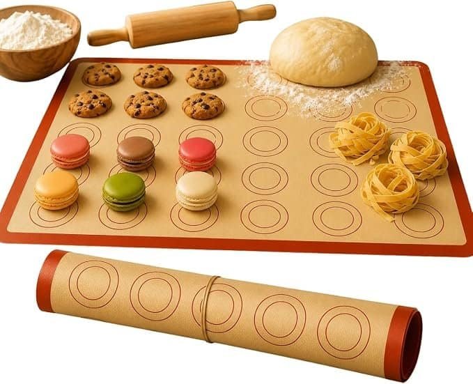 Tapetes Silicone Antiaderente Culinário Cozinha reutilizável confeitaria