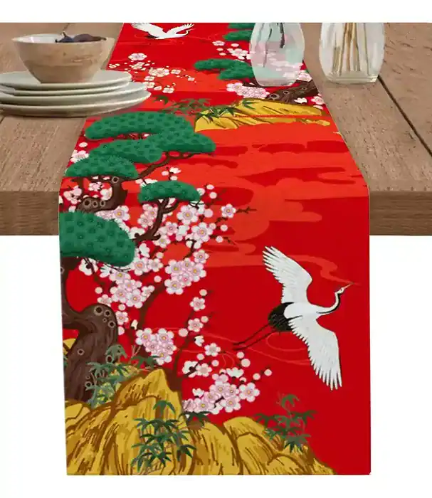 Toalha/caminho de mesa Japonesa