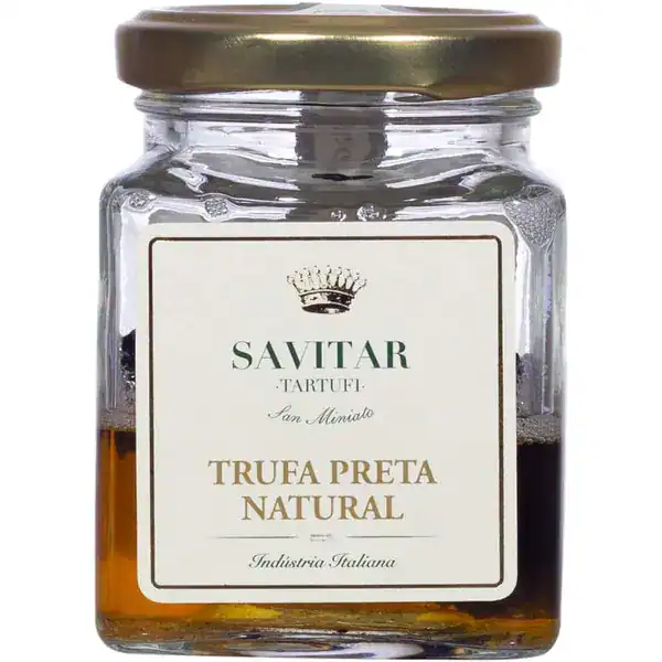 Trufa preta natural Savitar 40g em conserva importada presente gourmet