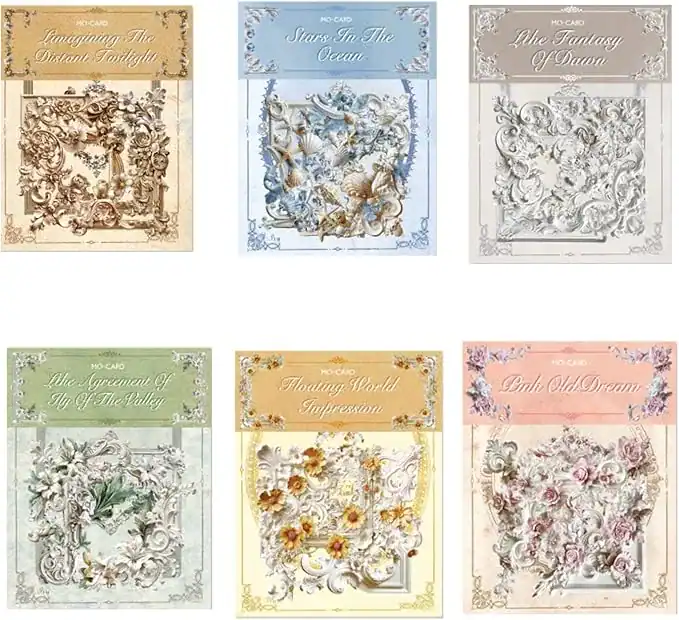 20 adesivos vintage para scrapbooking