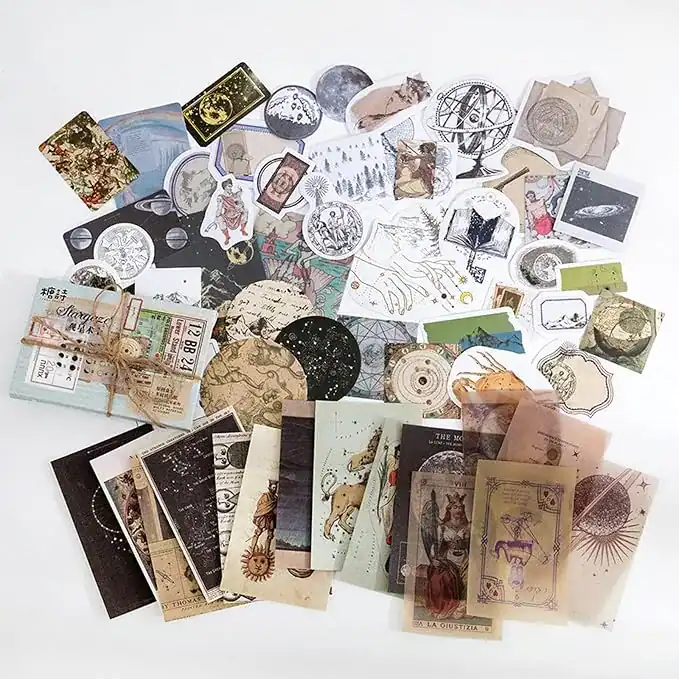 60 peças de suprimentos para scrapbooking