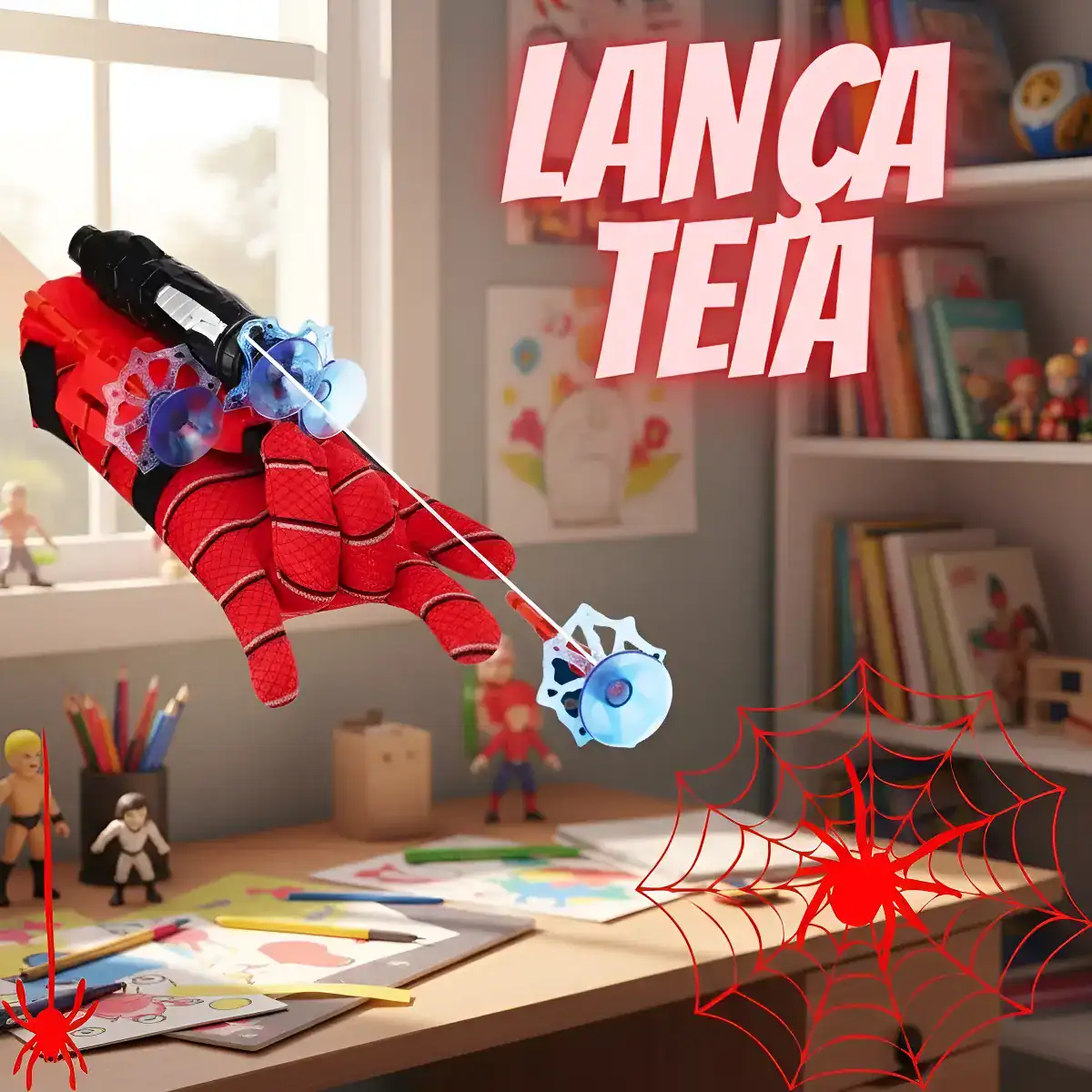 Lança Teia Luva Homem-aranha Spider Lançador Dardo
