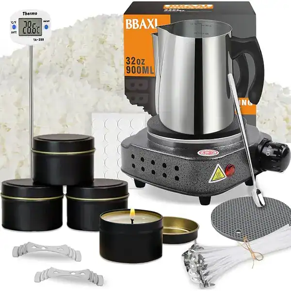BBAXI Kit de Fabricação de Velas com Placa Quente Eletrônica
