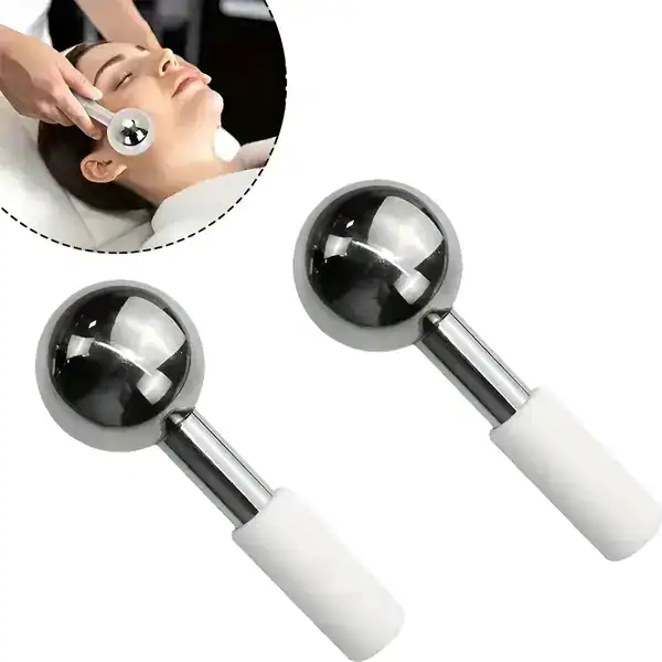Bolas de Gelo para Massagem Facial em Inox — guia de presentes para quem cuida da pele da Presendicas