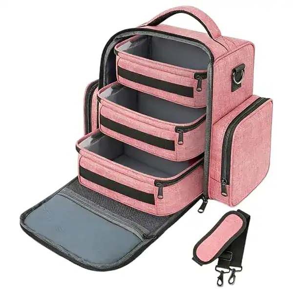 Bolsa organizadora com alça para produtos de beleza