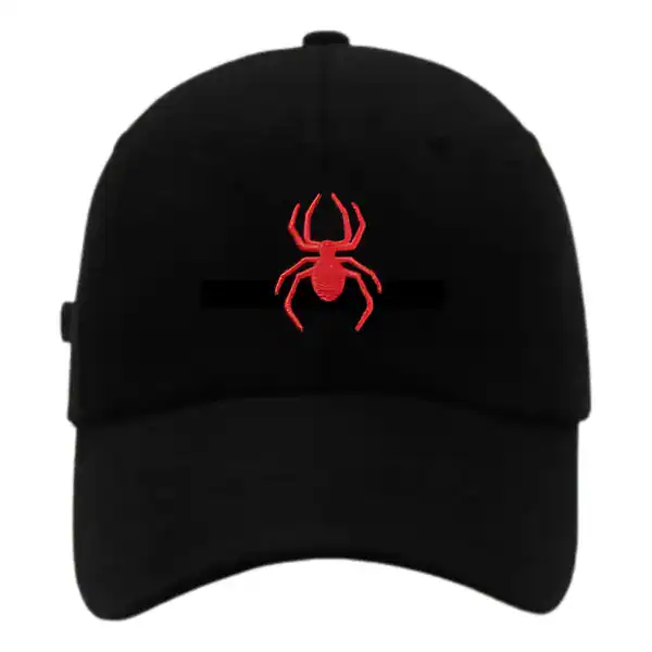 Boné de Beisebol Retrô Lavado Estilo Street com Aranha