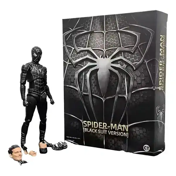 Boneco de Ação Tobey Maguire — Homem-Aranha Preto