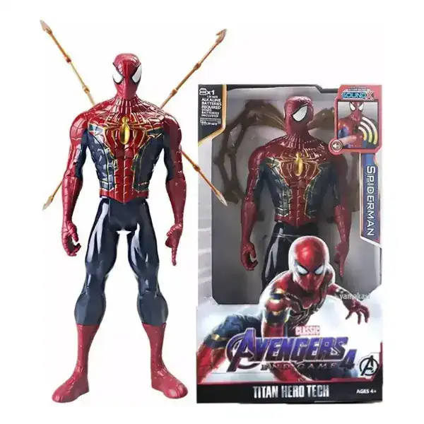 Boneco Homem-Aranha com Garras Douradas