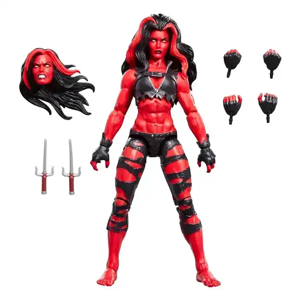 Boneco Marvel Legends — She-Hulk Vermelha, Hasbro