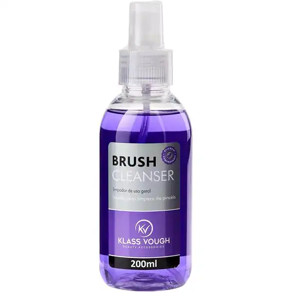 Frasco de limpador líquido de pincéis Klass Vough Brush Cleanser 200ml