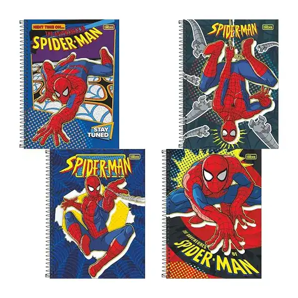 Caderno Capa Dura Universitário Spider Man