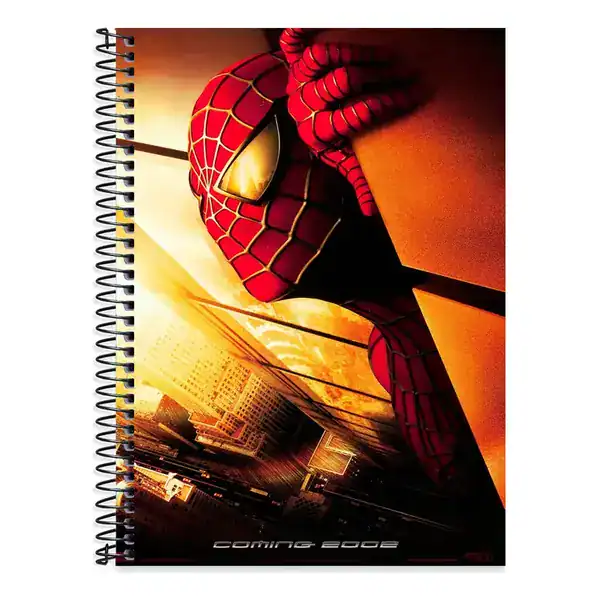 Caderno Escolar Homem-Aranha 96 Folhas Capa Dura