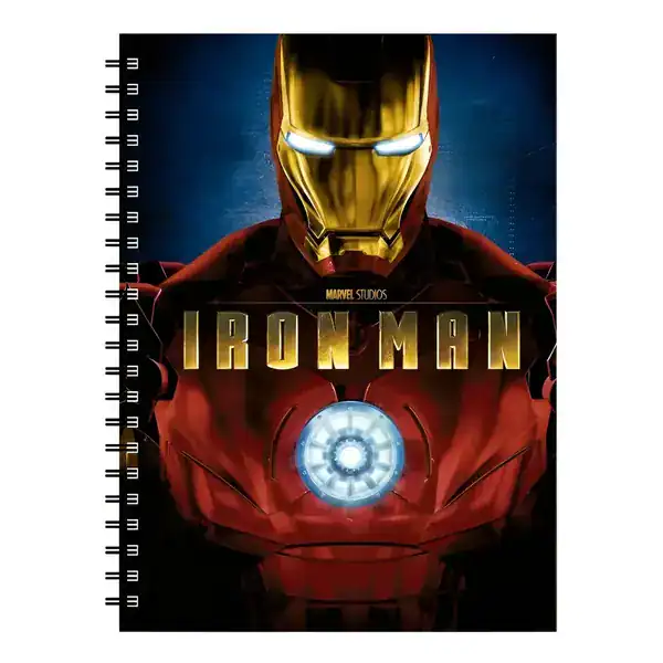 Caderno Grande Capa Dura — Homem de Ferro