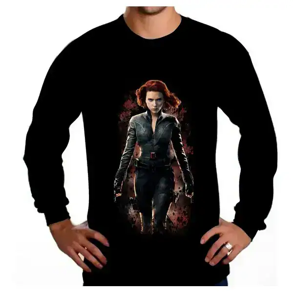 Camiseta Manga Longa da Viúva Negra