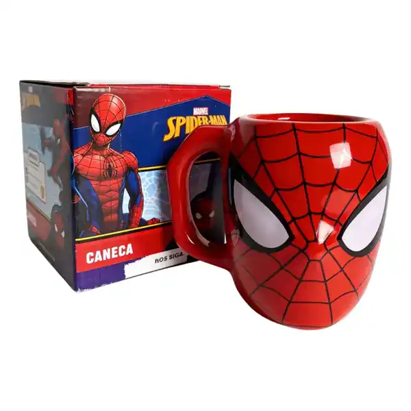 Caneca Homem-Aranha 3D 400 ml — Zona Criativa