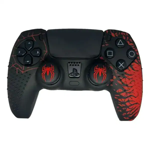 Capa Antiderrapante Homem-Aranha para Controle PS5 com Grips