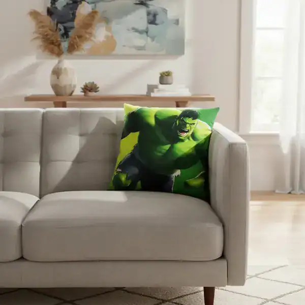 Capa de Almofada 40x40 cm — Personagem Hulk
