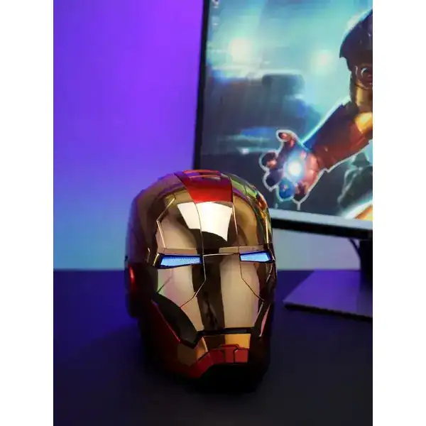 Capacete Eletrônico do Homem de Ferro com Voz — Brinquedo Iron Man