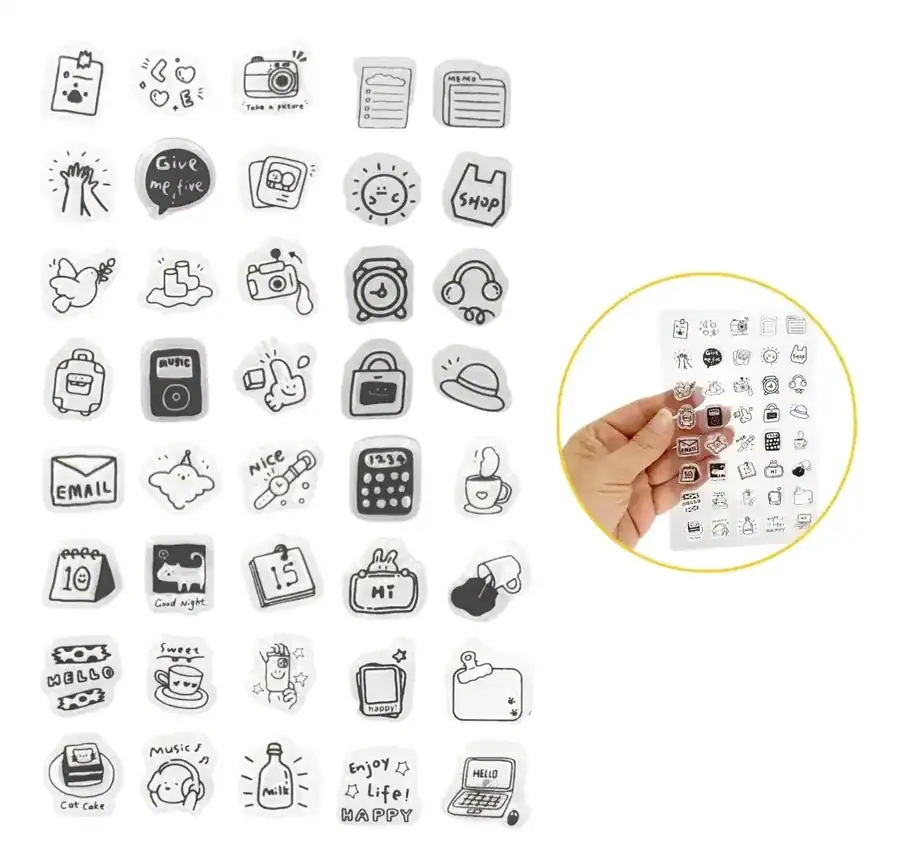 Carimbo Silicone Planner Rotina Daily Work